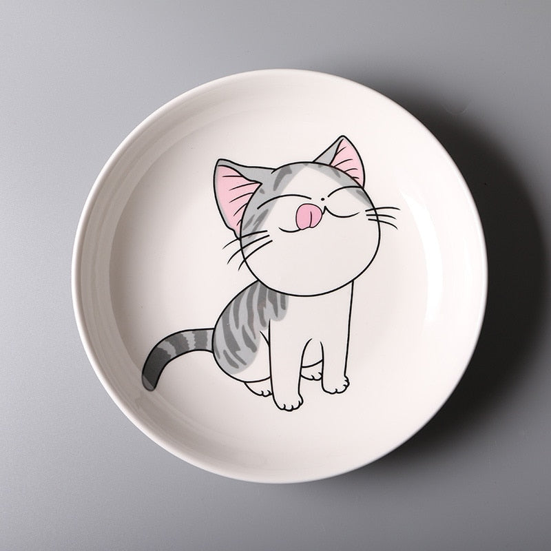 Suquila Cartoon Cat Ceramic Plates Set™