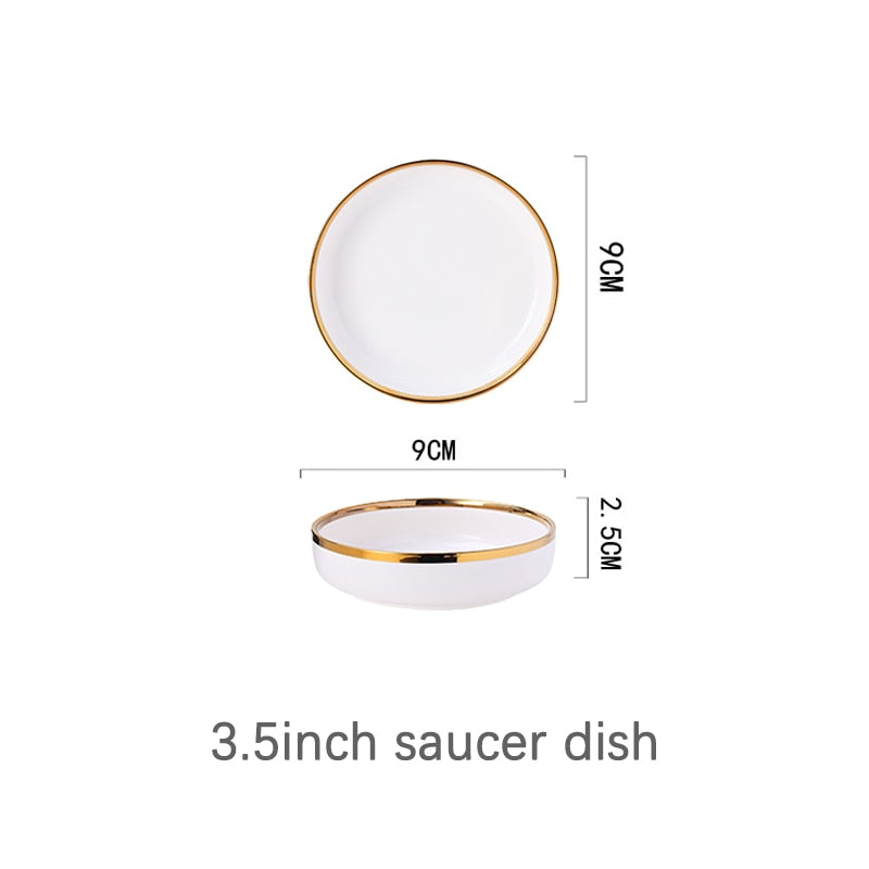 Suquila White Porcelain Plates Set™