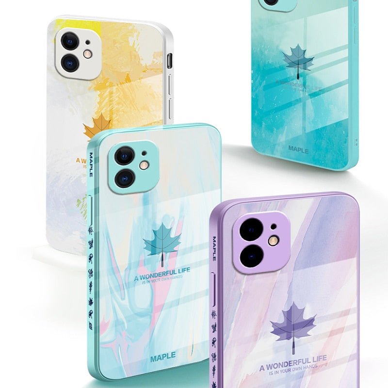 Suquila Maple Leaf Glass iPhone Case™