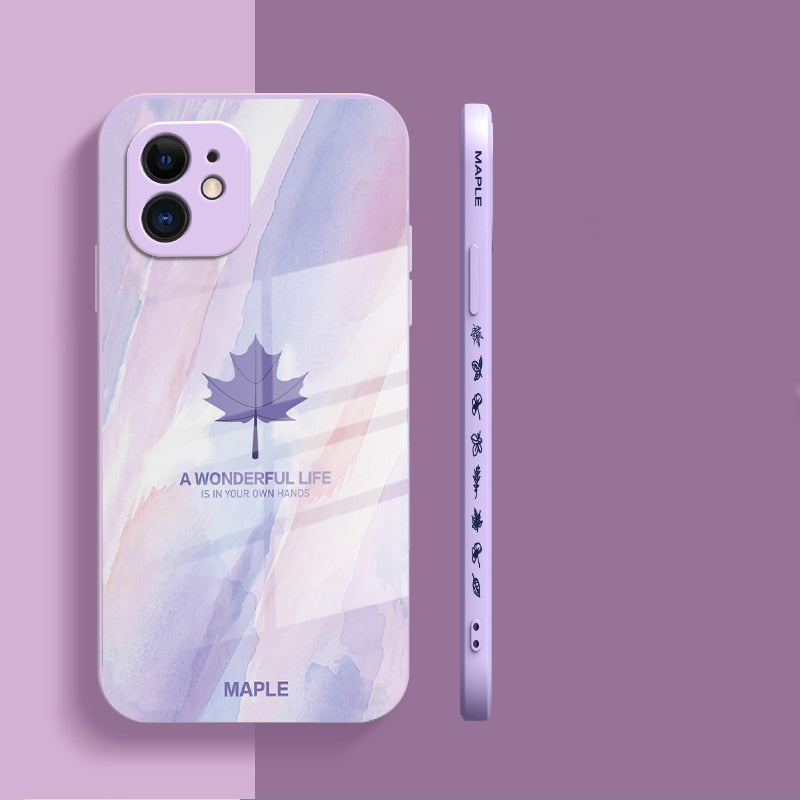 Suquila Maple Leaf Glass iPhone Case™