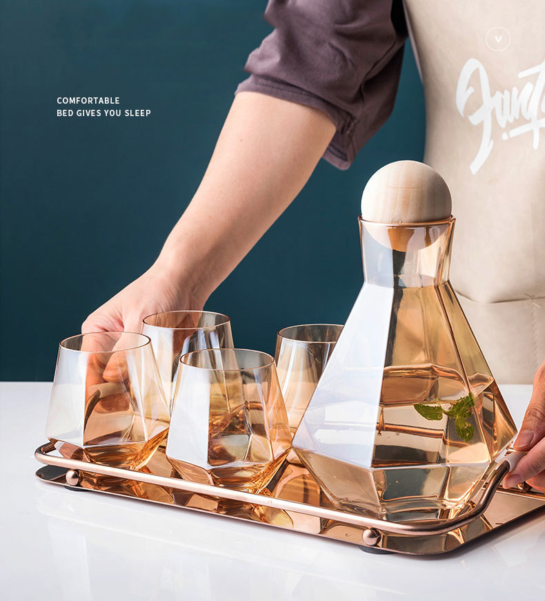 Suquila Water Pots Glass Carafe Set with Wood Lid™