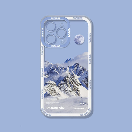 Suquila Aesthetic Snow Mountain Transparent iPhone Case™