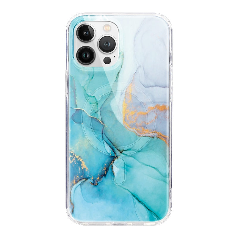 Suquila Marble Transparent Magsafe iPhone Case™