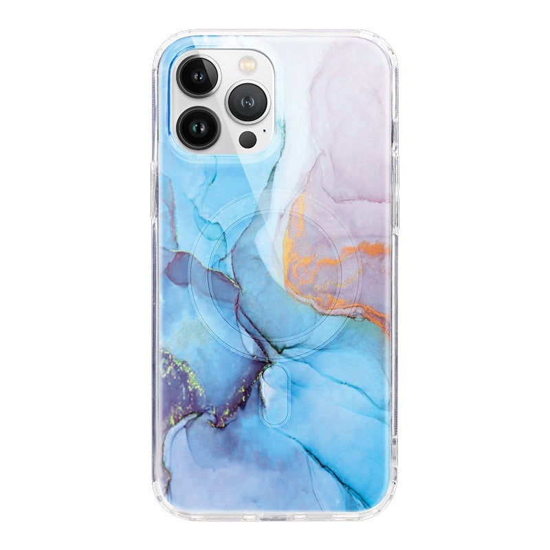 Suquila Marble Transparent Magsafe iPhone Case™