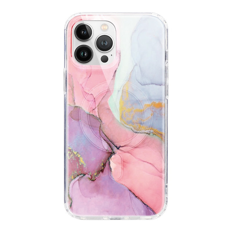 Suquila Marble Transparent Magsafe iPhone Case™