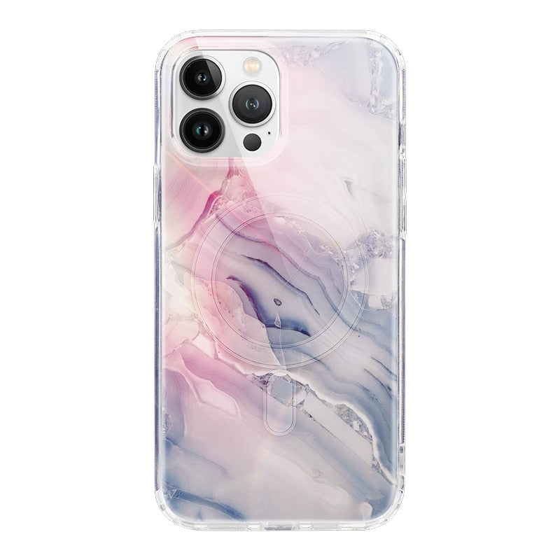 Suquila Marble Transparent Magsafe iPhone Case™