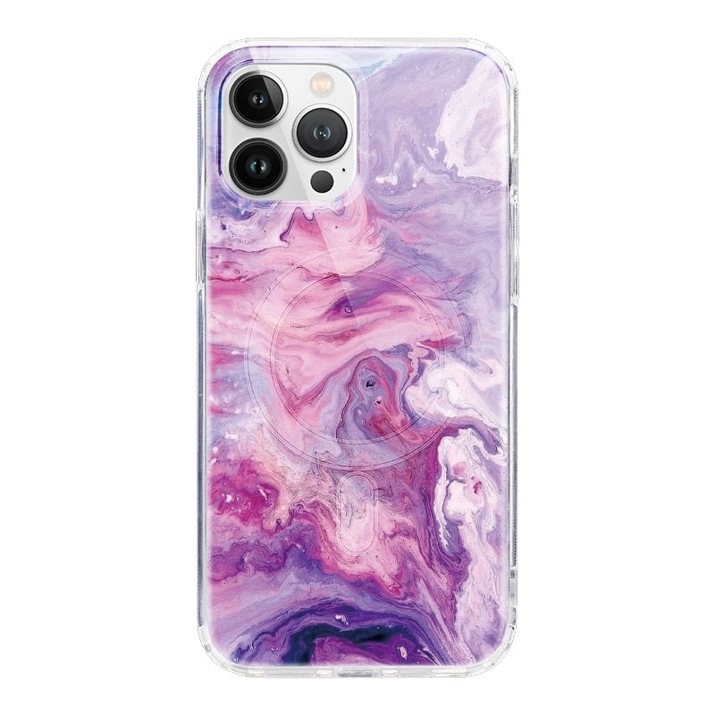 Suquila Marble Transparent Magsafe iPhone Case™