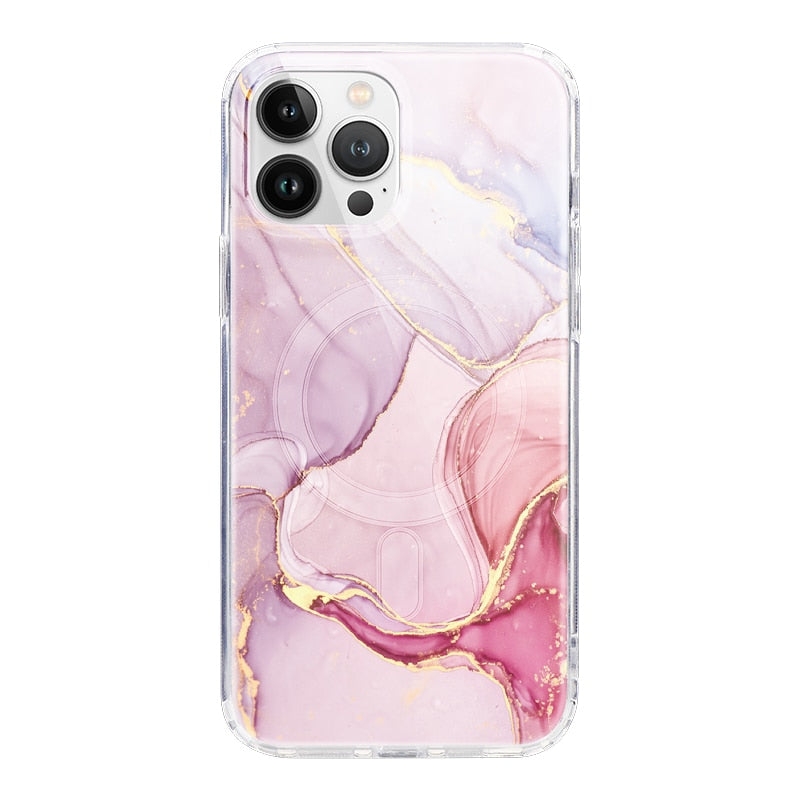 Suquila Marble Transparent Magsafe iPhone Case™