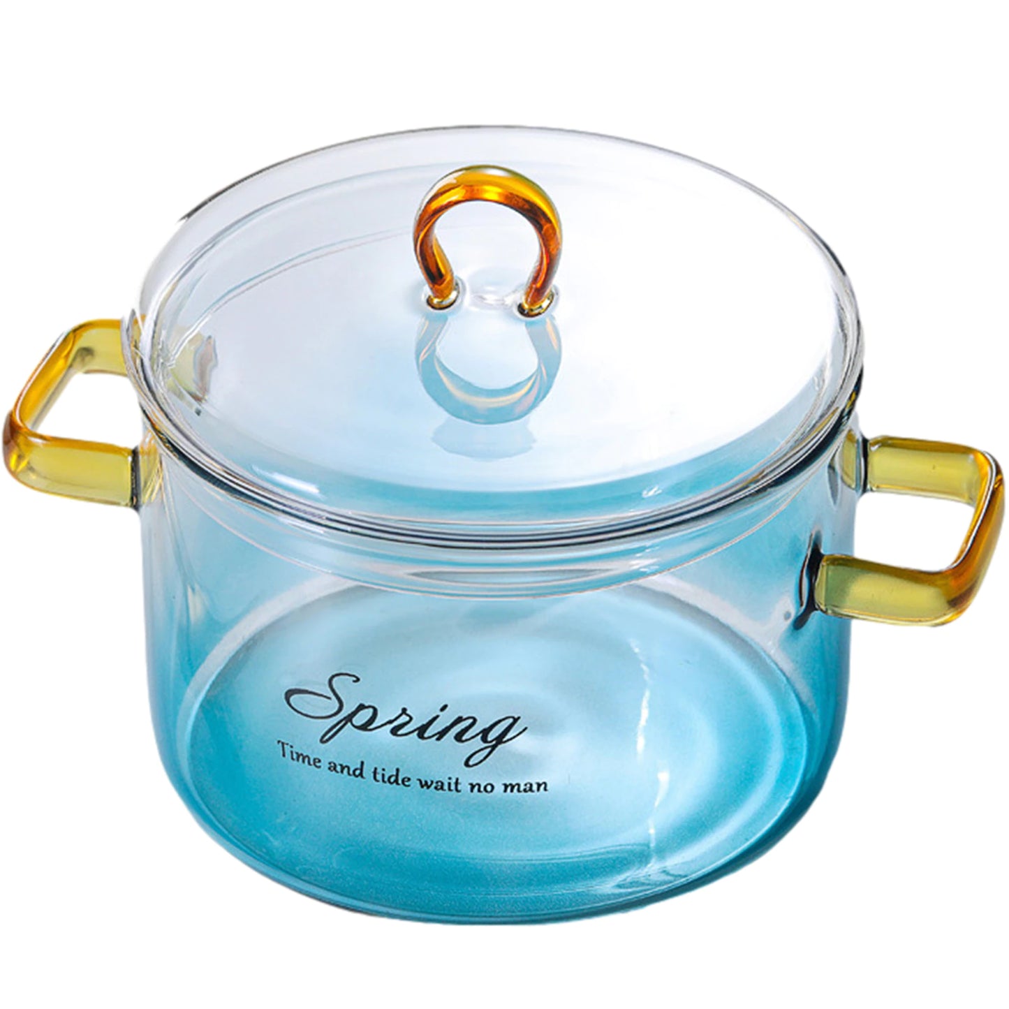 Suquila Gradient Color Glass Saucepan Pot With Cover™