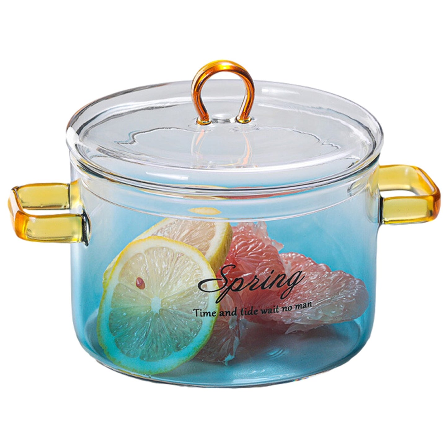 Suquila Gradient Color Glass Saucepan Pot With Cover™